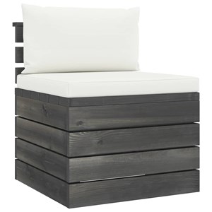 Maison exclusive - salon palette de jardin 2 pcs avec coussins bois de pin massi