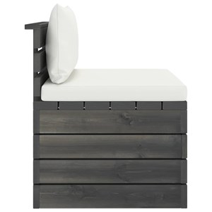 Maison exclusive - salon palette de jardin 2 pcs avec coussins bois de pin massi