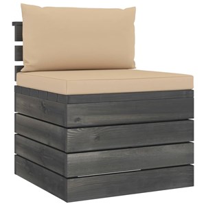 Maison exclusive - salon palette de jardin 2 pcs avec coussins bois de pin massi