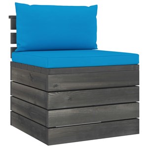 Maison exclusive - salon palette de jardin 2 pcs avec coussins bois de pin massi