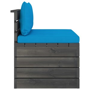 Maison exclusive - salon palette de jardin 2 pcs avec coussins bois de pin massi