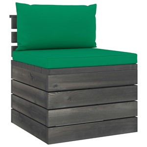 Maison exclusive - salon palette de jardin 2 pcs avec coussins bois de pin massi