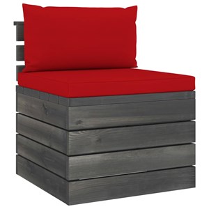 Maison exclusive - salon palette de jardin 2 pcs avec coussins bois de pin massi