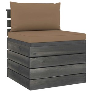 Maison exclusive - salon palette de jardin 2 pcs avec coussins bois de pin massi