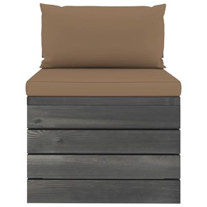 Maison exclusive - salon palette de jardin 2 pcs avec coussins bois de pin massi