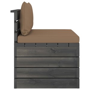 Maison exclusive - salon palette de jardin 2 pcs avec coussins bois de pin massi