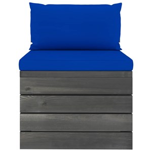 Maison exclusive - salon palette de jardin 2 pcs avec coussins bois de pin massi