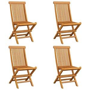 Maison exclusive - chaises de jardin et coussins anthracite lot de 4 bois de tec