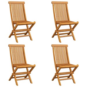 Maison exclusive - chaises de jardin avec coussins bleu clair lot de 4 teck mass