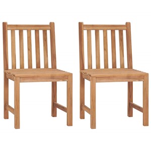Maison exclusive - chaises de jardin lot de 2 avec coussins bois de teck massif