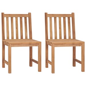 Maison exclusive - chaises de jardin lot de 2 avec coussins bois de teck massif