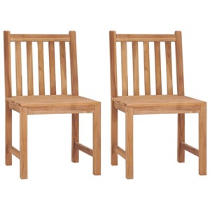 Maison exclusive - chaises de jardin lot de 2 avec coussins bois de teck massif