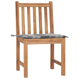 Maison exclusive - chaises de jardin lot de 2 avec coussins bois de teck massif