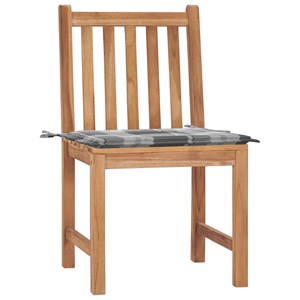 Maison exclusive - chaises de jardin lot de 2 avec coussins bois de teck massif