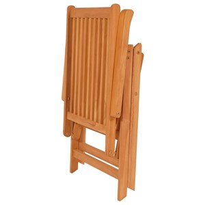 Maison exclusive - chaises inclinables de jardin et coussins lot de 8 teck solid