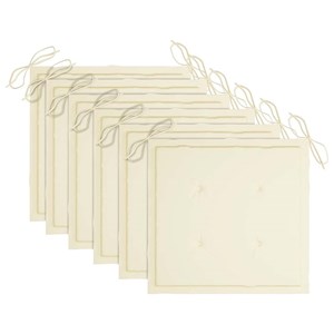 Maison exclusive - chaises pliables de jardin avec coussins lot de 6 bois de tec