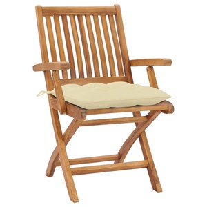Maison exclusive - chaises pliables de jardin avec coussins lot de 6 bois de tec
