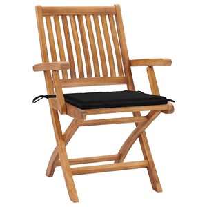 Maison exclusive - chaises pliables de jardin avec coussins lot de 8 teck solide