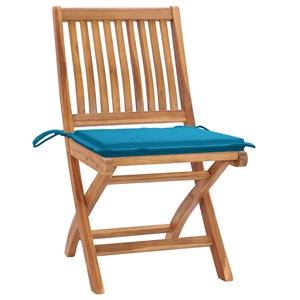 Maison exclusive - chaises pliables de jardin avec coussins lot de 4 teck solide