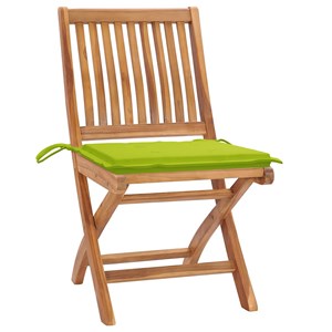 Maison exclusive - chaises pliables de jardin avec coussins lot de 6 bois de tec