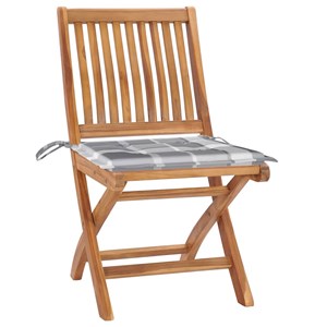 Maison exclusive - chaises pliables de jardin avec coussins lot de 6 bois de tec
