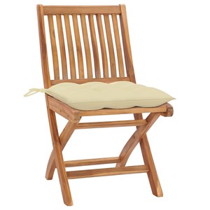 Maison exclusive - chaises pliables de jardin avec coussins lot de 6 bois de tec