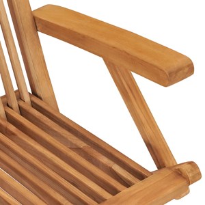 Maison exclusive - chaises de jardin lot de 8 bois de teck massif