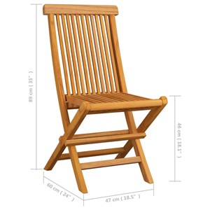 Maison exclusive - chaises de jardin pliables lot de 8 bois de teck massif