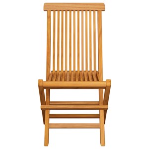Maison exclusive - chaises de jardin et coussins crème lot de 8 bois teck massif