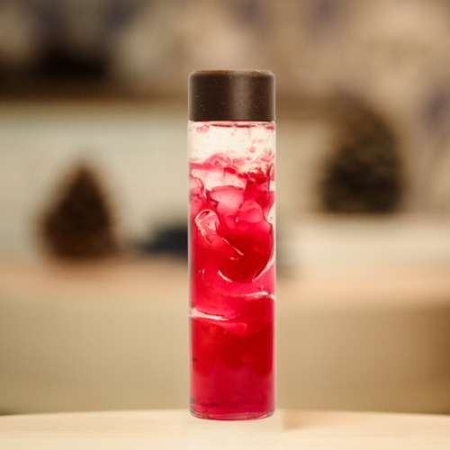Ma Petite Malle d'Eveil - Bouteille sensorielle lampe à lave rouge