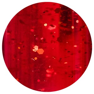 Bouteille sensorielle pailletée rouge