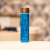 Bouteille sensorielle pailletée bleu