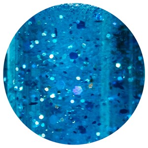 Bouteille sensorielle pailletée bleu