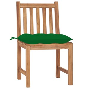 Maison exclusive - chaises de jardin lot de 6 avec coussins bois de teck massif