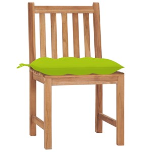 Maison exclusive - chaises de jardin lot de 6 avec coussins bois de teck massif