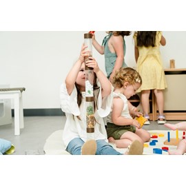 Bouteille sensorielle pailletée violet