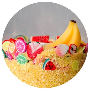 Bouteille sensorielle fruits