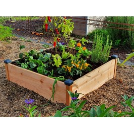 Carré potager bois douglas 82x82x26