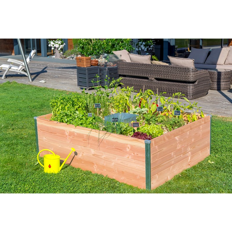 Carré potager bois l170 x l120 x h40