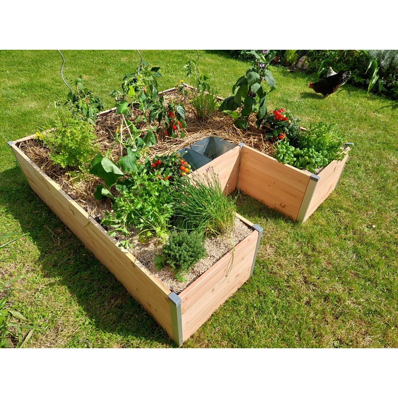 Carré potager bois l175 x l170 x h40