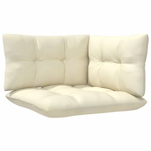 Maison exclusive - salon de jardin 8 pcs avec coussins crème bois de pin