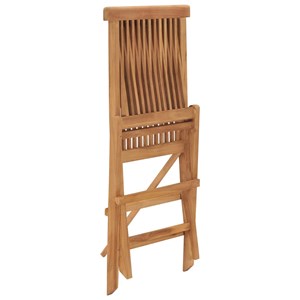 Maison exclusive - chaises pliables de jardin lot de 8 bois de teck solide