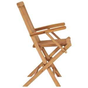 Maison exclusive - chaises pliables de jardin lot de 8 bois de teck solide