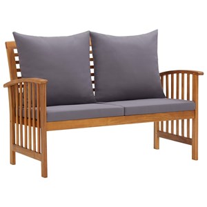Maison exclusive - salon de jardin 2 pcs avec coussins bois d'acacia solide