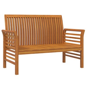 Maison exclusive - salon de jardin avec coussins blanc crème 2 pcs bois massif