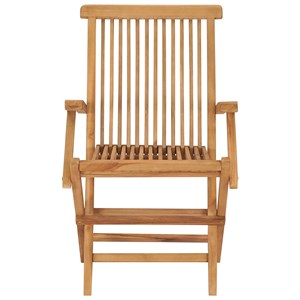 Maison exclusive - chaises de jardin pliables lot de 3 bois de teck massif