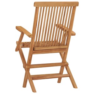 Maison exclusive - chaises de jardin pliables lot de 3 bois de teck massif