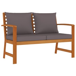 Maison exclusive - ensemble à manger de jardin 4 pcs coussins bois acacia