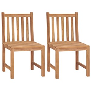 Maison exclusive - chaises de jardin lot de 2 bois de teck solide