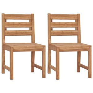 Maison exclusive - chaises de jardin lot de 2 bois de teck solide